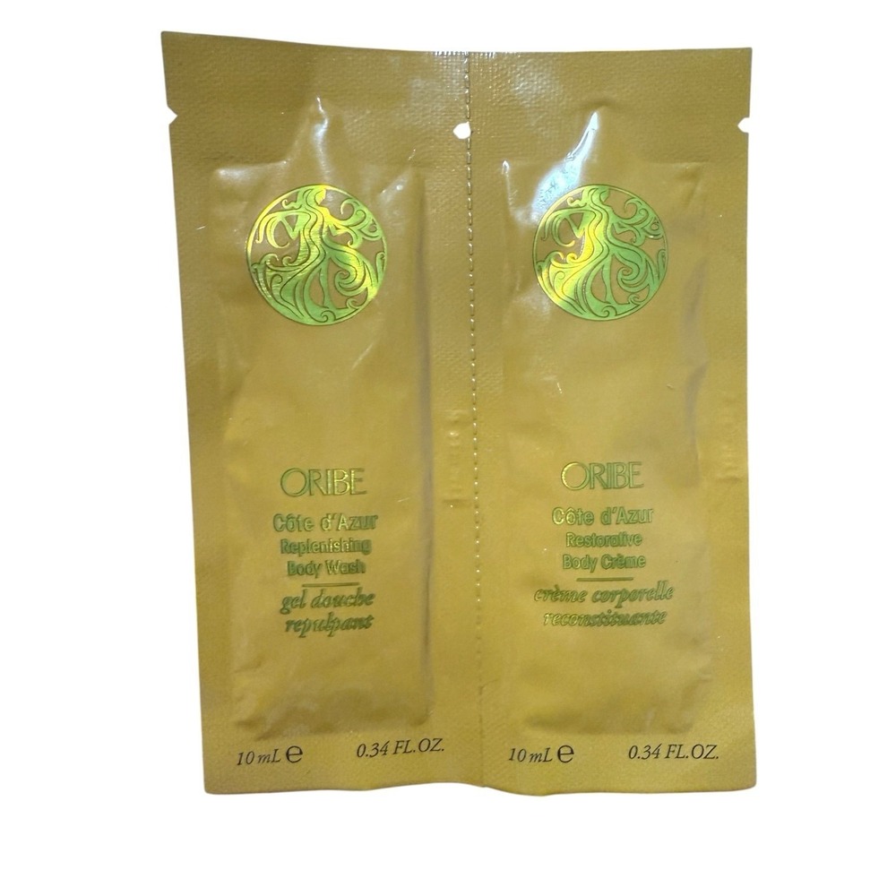 Oribe Côte d'Azur Replenishing Body Wash & Restorative Body Crème samples